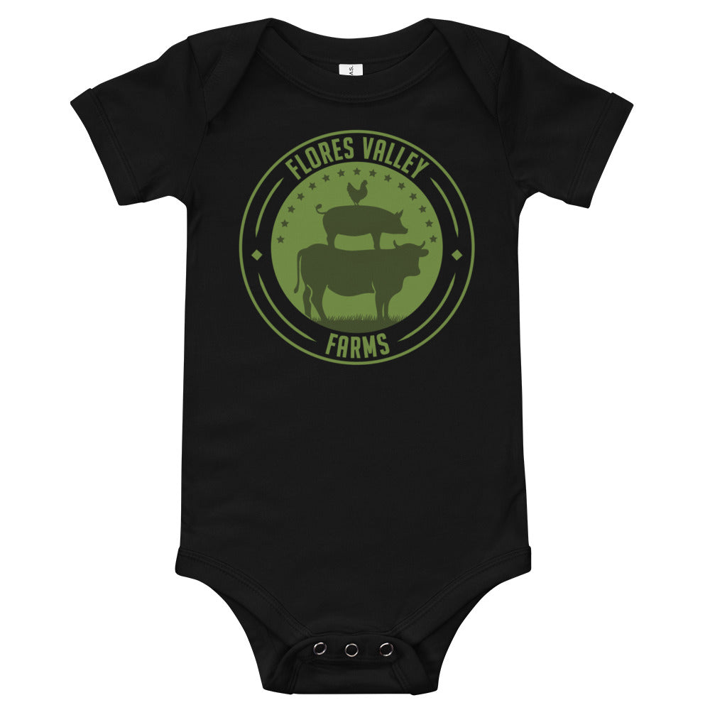 Flores Valley Farms Baby Short Sleeve One Piece