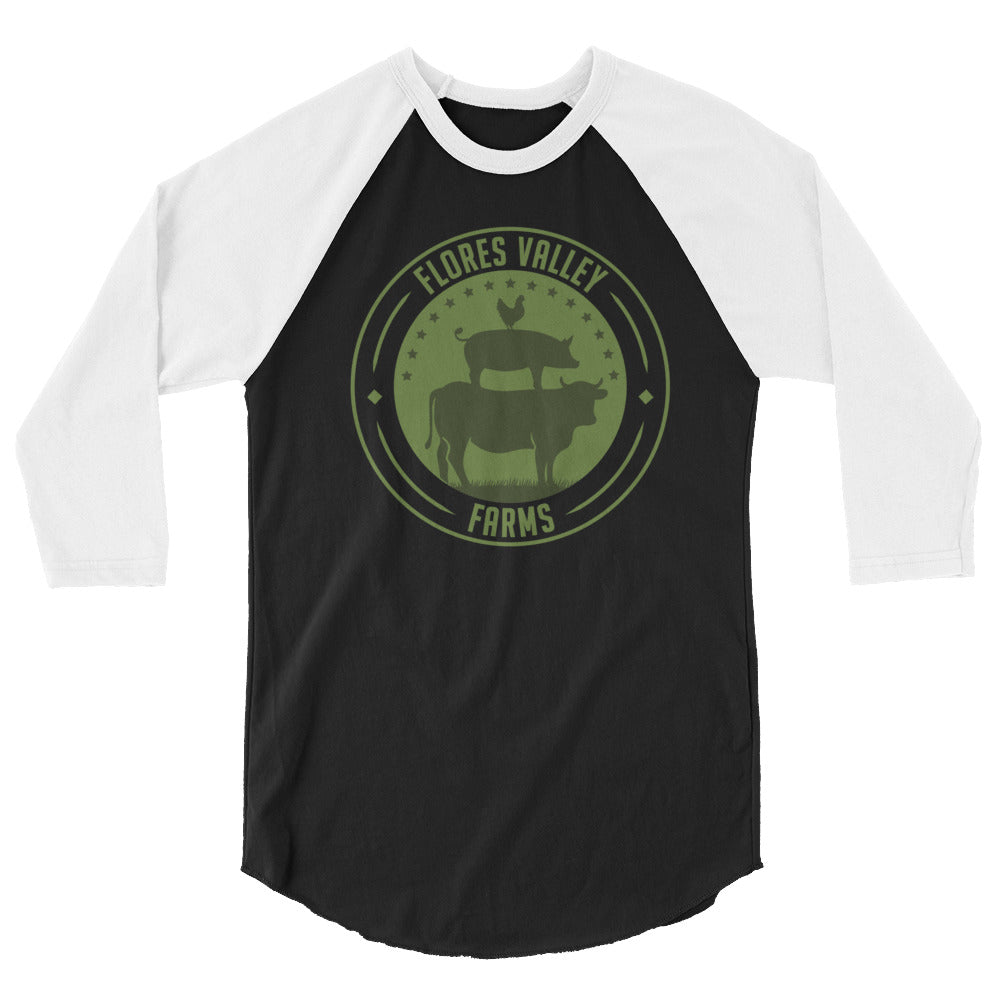 Flores Valley Farms 3/4 Sleeve Raglan Shirt